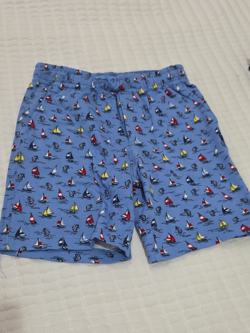 Polo by Ralph Lauren Light Blue Sailboat Print Boys Shorts